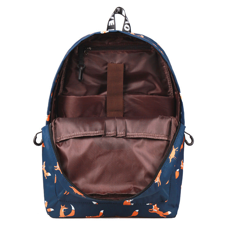 Fox Print Style Backpack