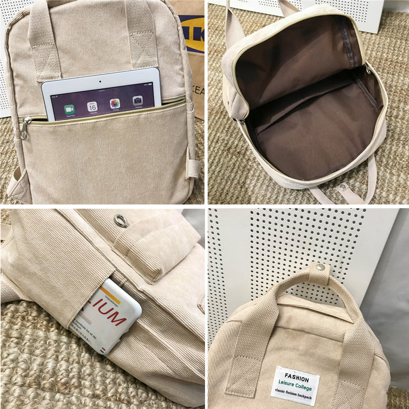 Casual Velvet Backpack