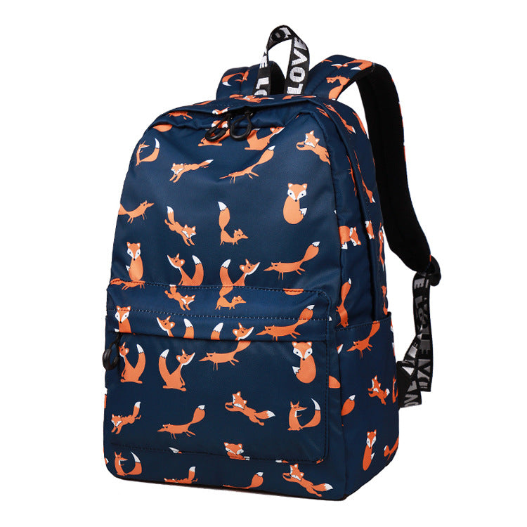 Fox Print Style Backpack