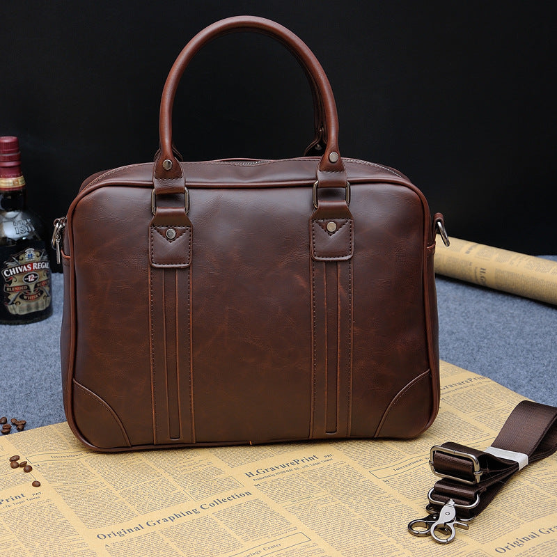 Men's Leather Business Handbag