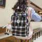 Checkered School Backpack
