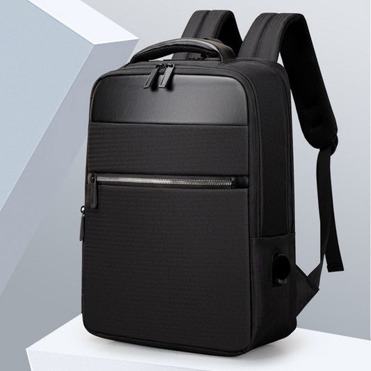 Black USB Computer Backpack. Travel Bag